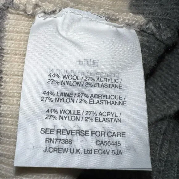 J. Crew Gray and White Striped Long Sleeve Dress - Picture 14 of 14